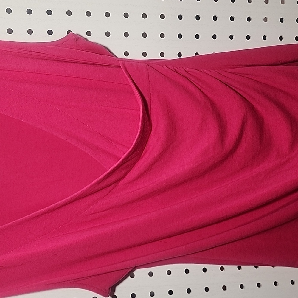 Soft Surroundings Size Small Sleeveless Deep V Neck Pink Crossover - Picture 3 of 5